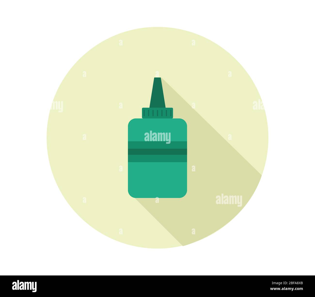 glue icon illustrated in vector on white background Stock Vector