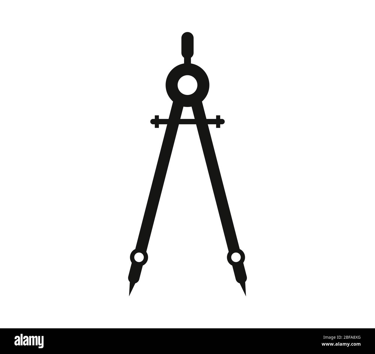 compass icon illustrated in vector on white background Stock Vector