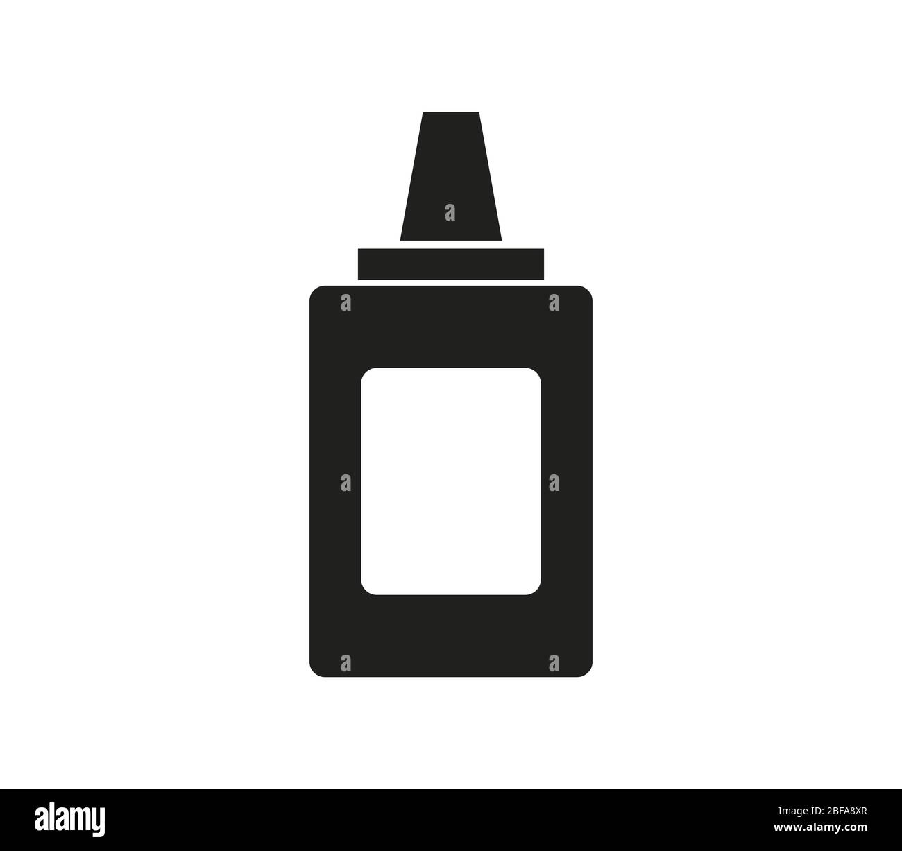 glue icon illustrated in vector on white background Stock Vector