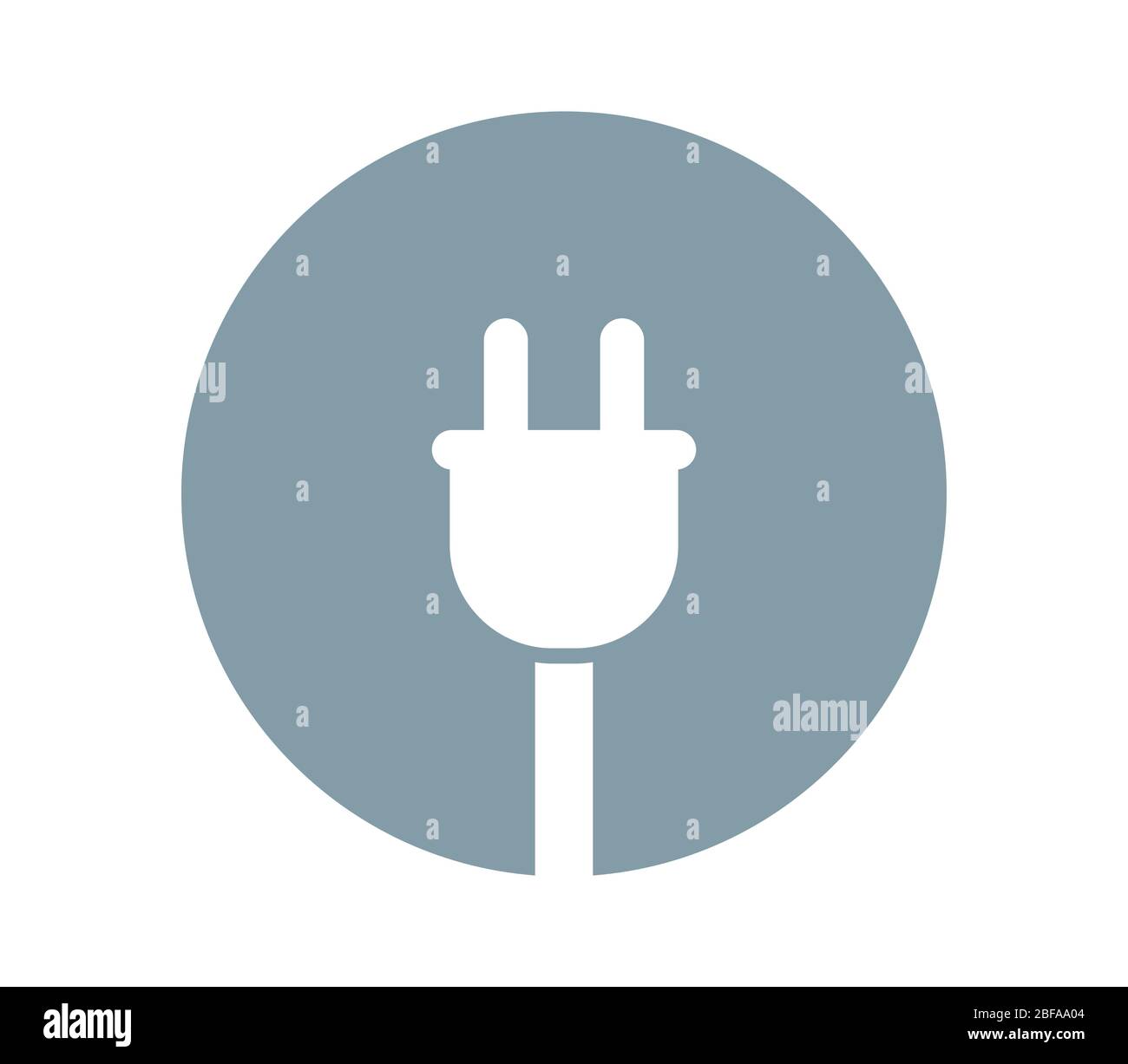 plug icon illustrated in vector on white background Stock Vector Image ...