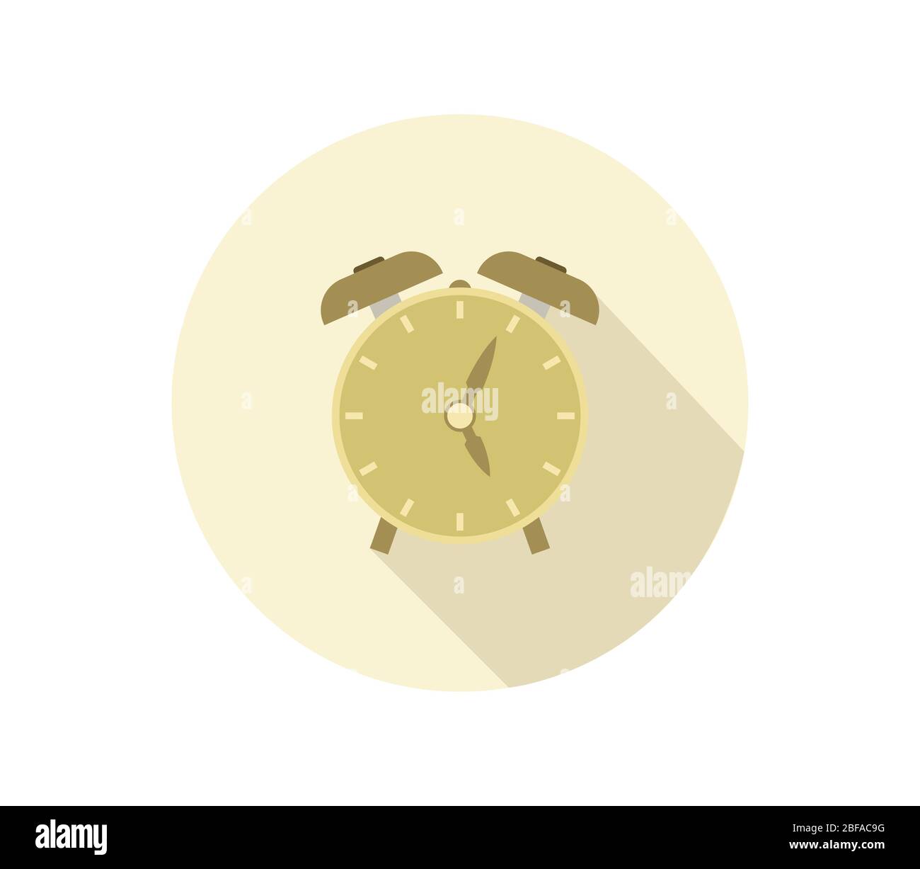 alarm clock icon illustrated in vector on white background Stock Vector ...