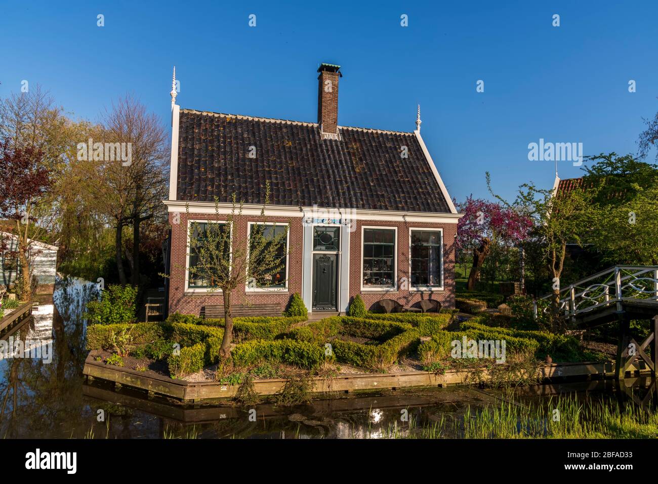 Old dutch houses in old dutch village, holland the netherlands