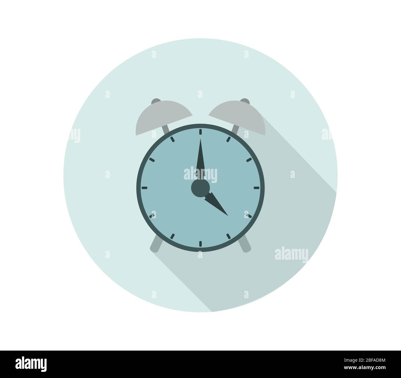 alarm clock icon illustrated in vector on white background Stock Vector ...