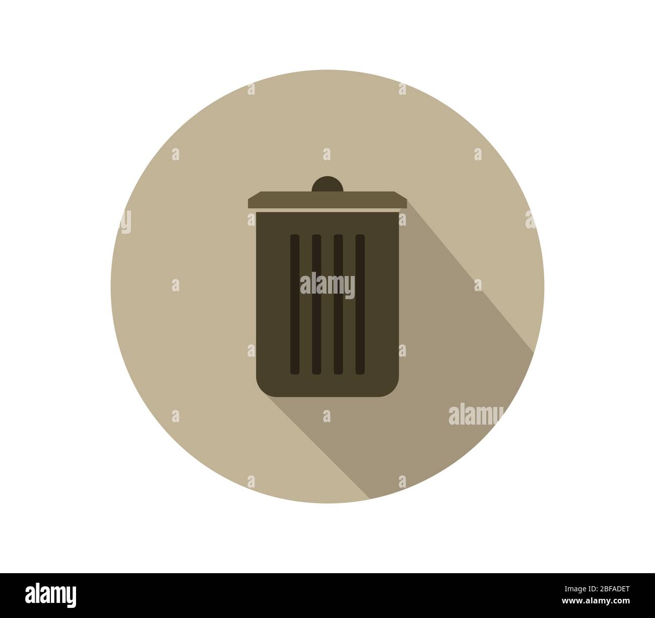 trash icon illustrated in vector on white background Stock Vector