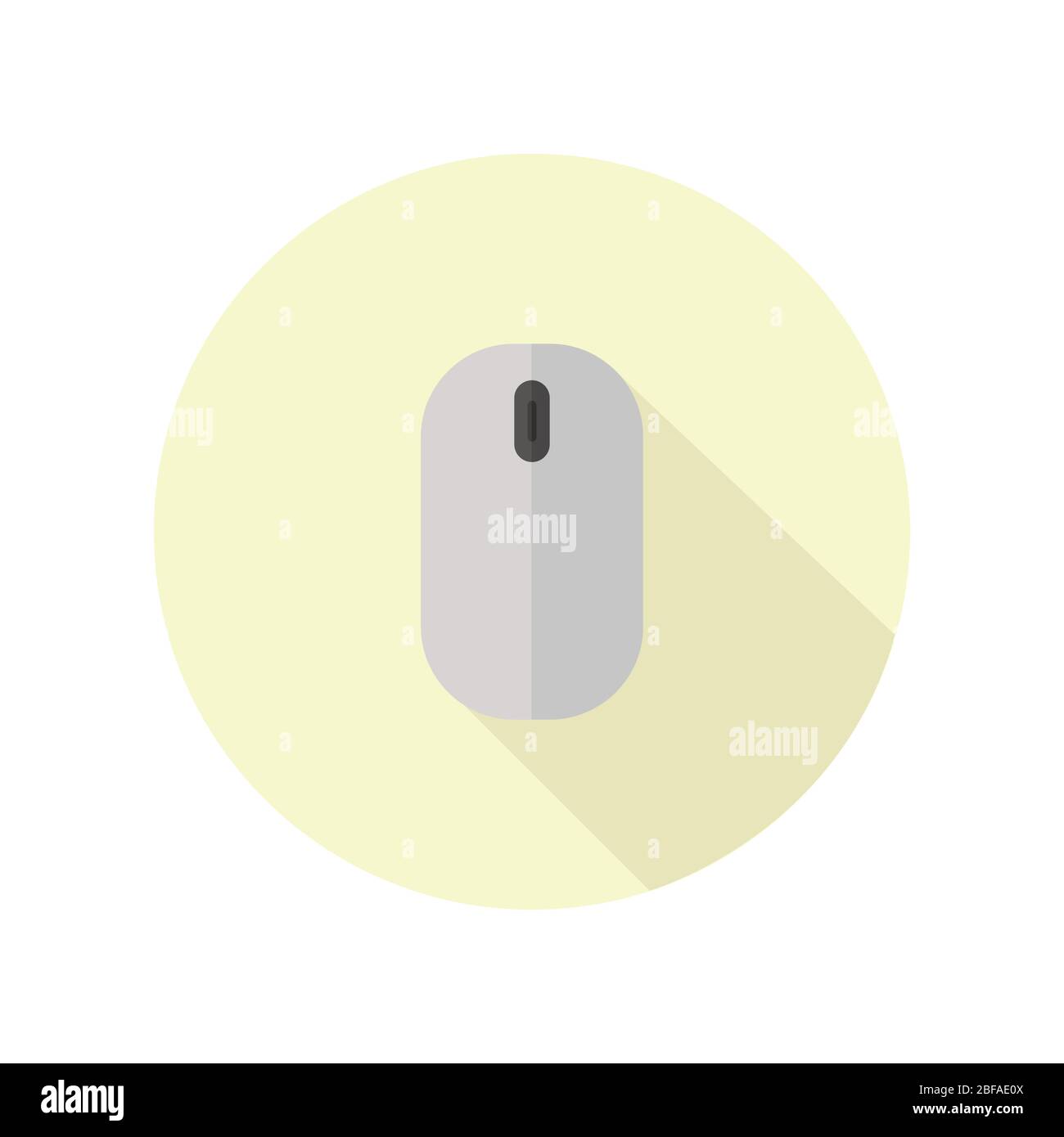 mouse icon illustrated in vector on white background Stock Vector