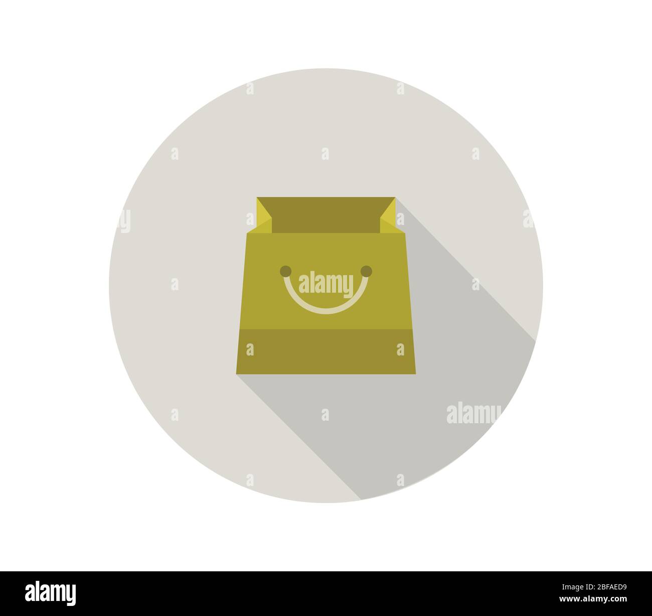 shopping bag icon illustrated in vector on white background Stock ...