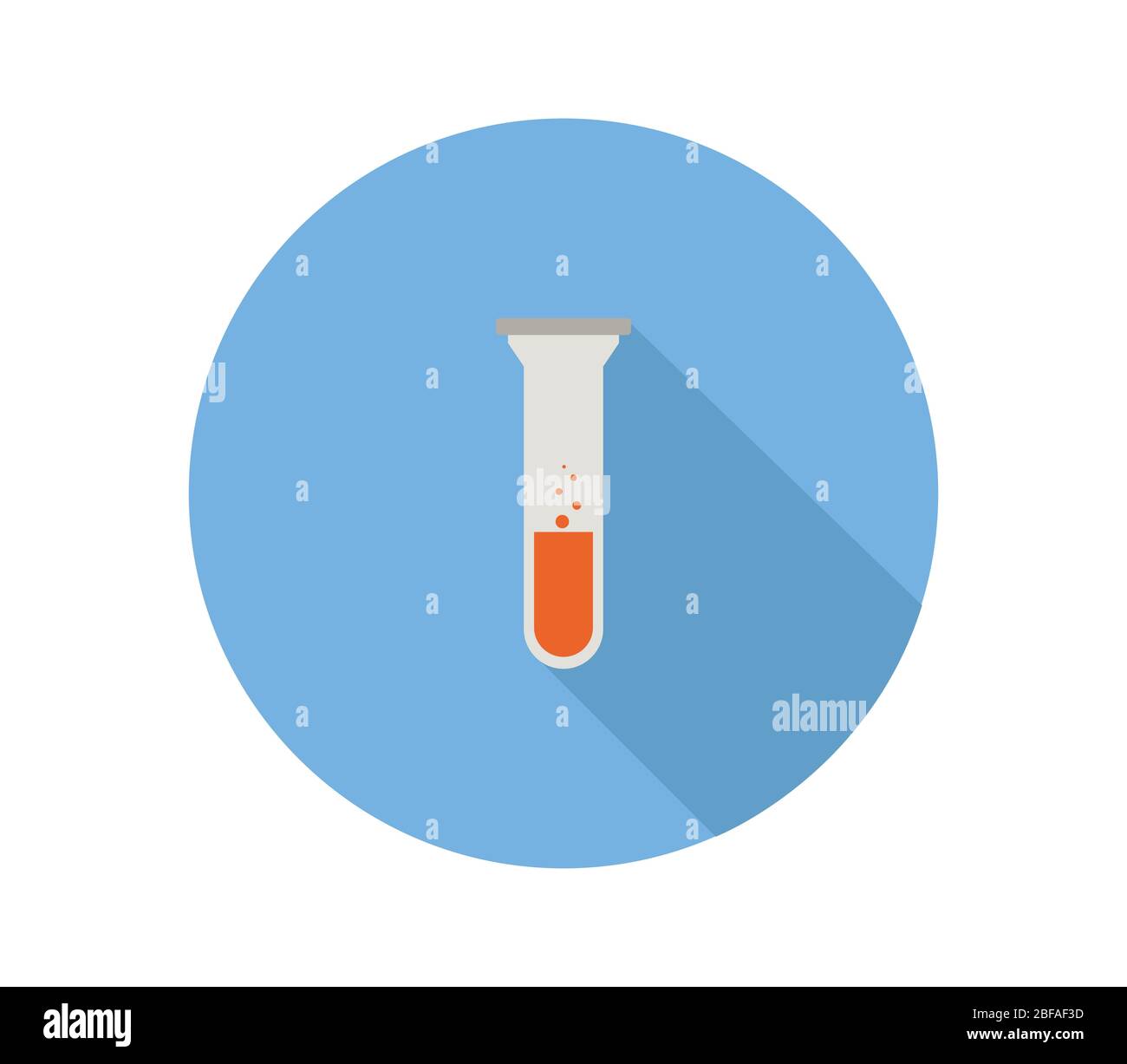 test tube icon illustrated in vector on white background Stock Vector