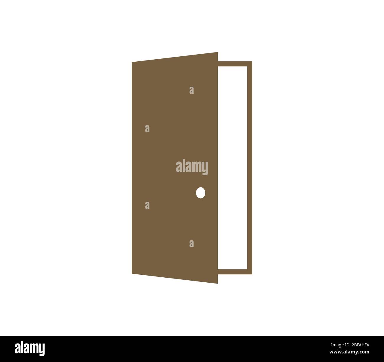 open door icon illustrated in vector on white background Stock Vector ...