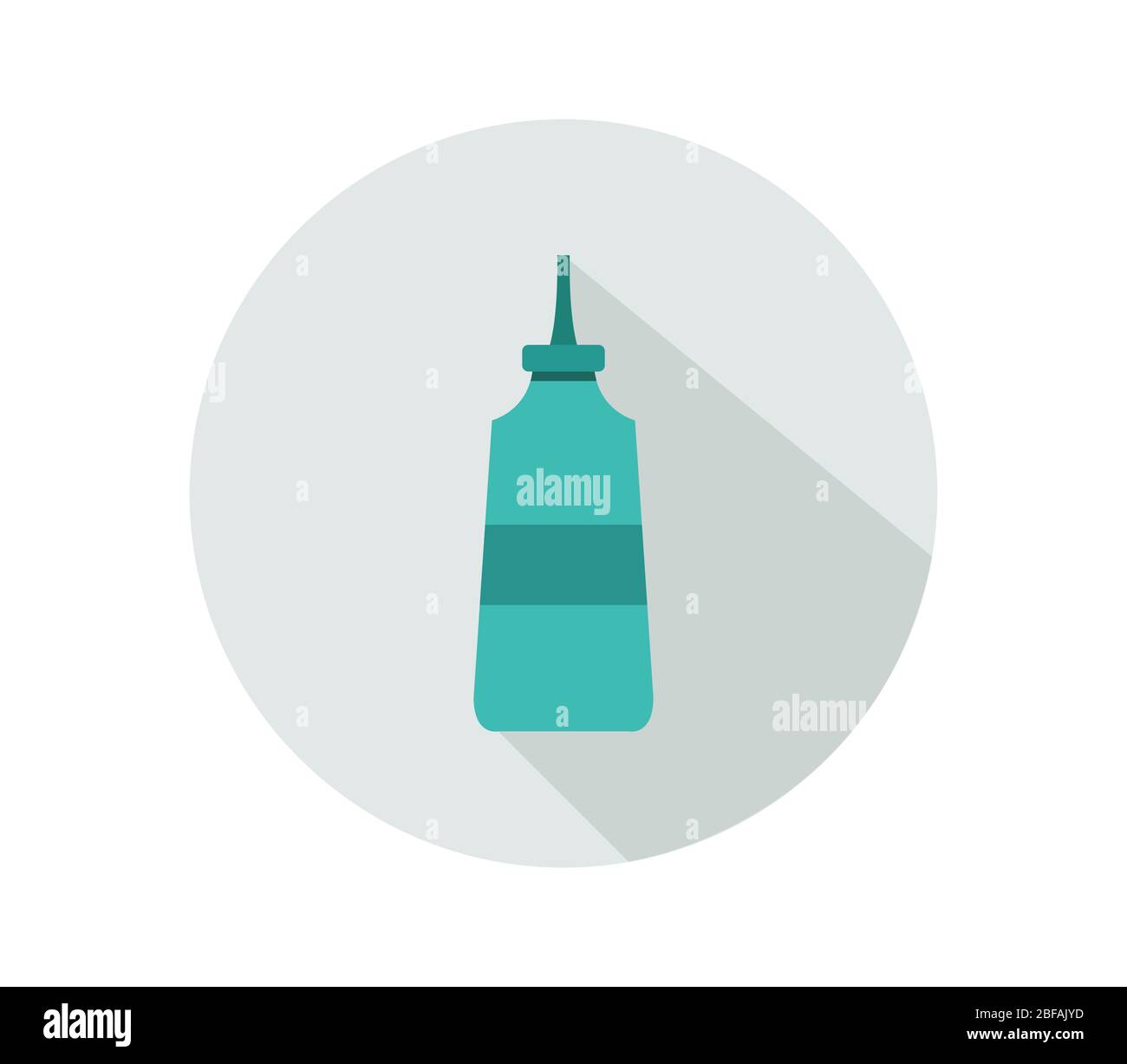 glue icon illustrated in vector on white background Stock Vector