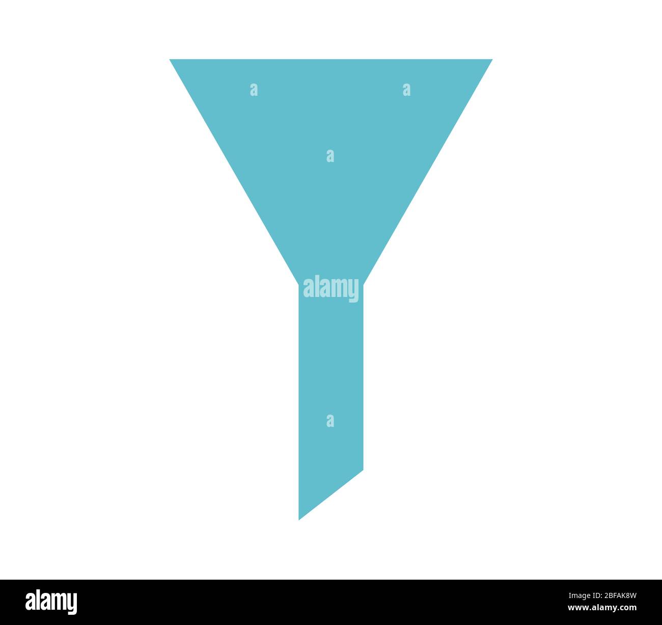 funnel icon illustrated in vector on white background Stock Vector ...
