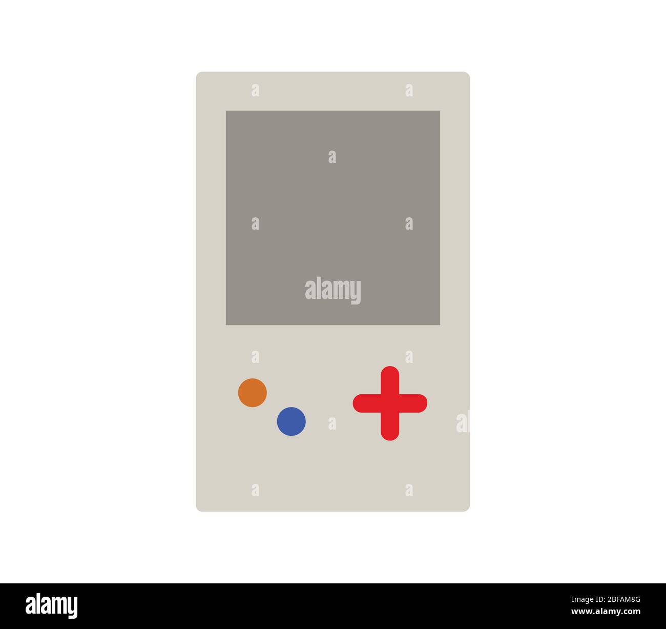 gameboy icon illustrated in vector on white background Stock Vector