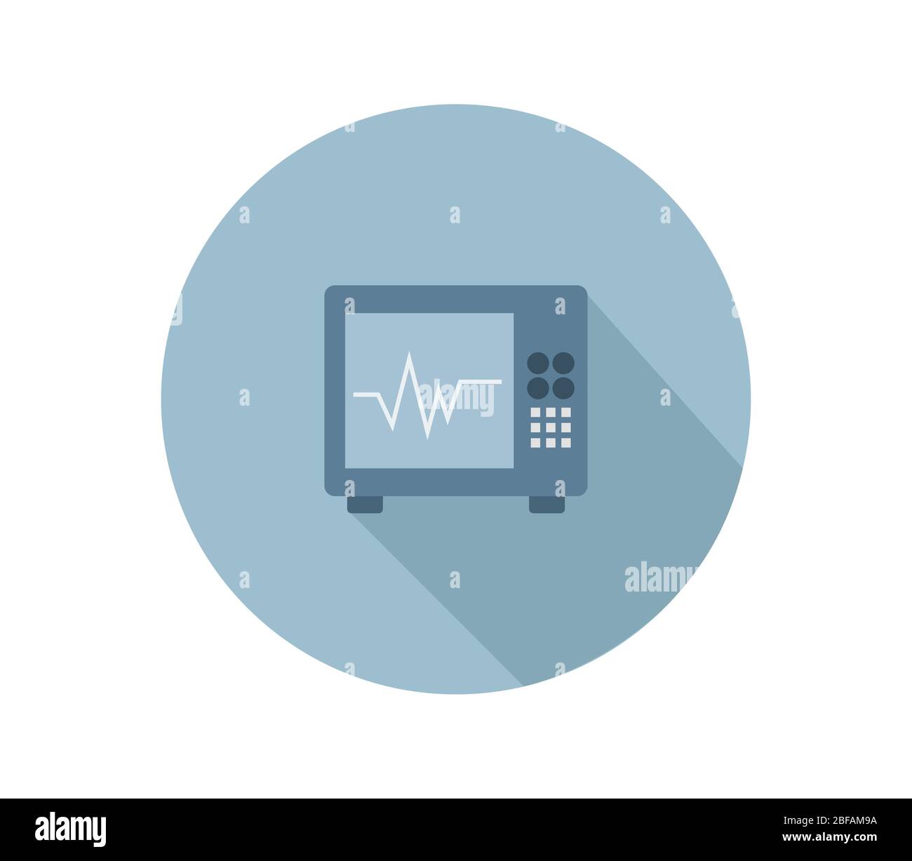 electrocardiogram icon illustrated in vector on white background Stock ...