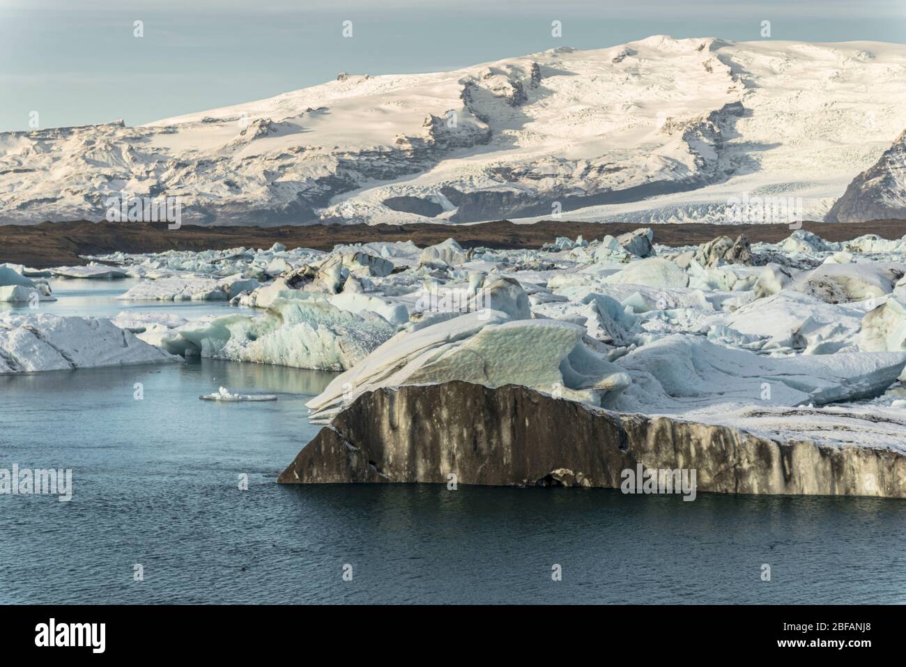 Jokulsarlon lagoon icebergs. Iceland Stock Photo