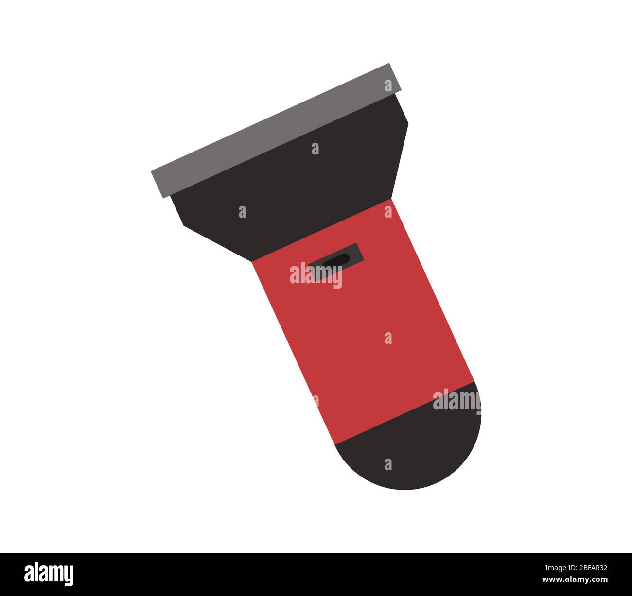 torch icon illustrated in vector on white background Stock Vector