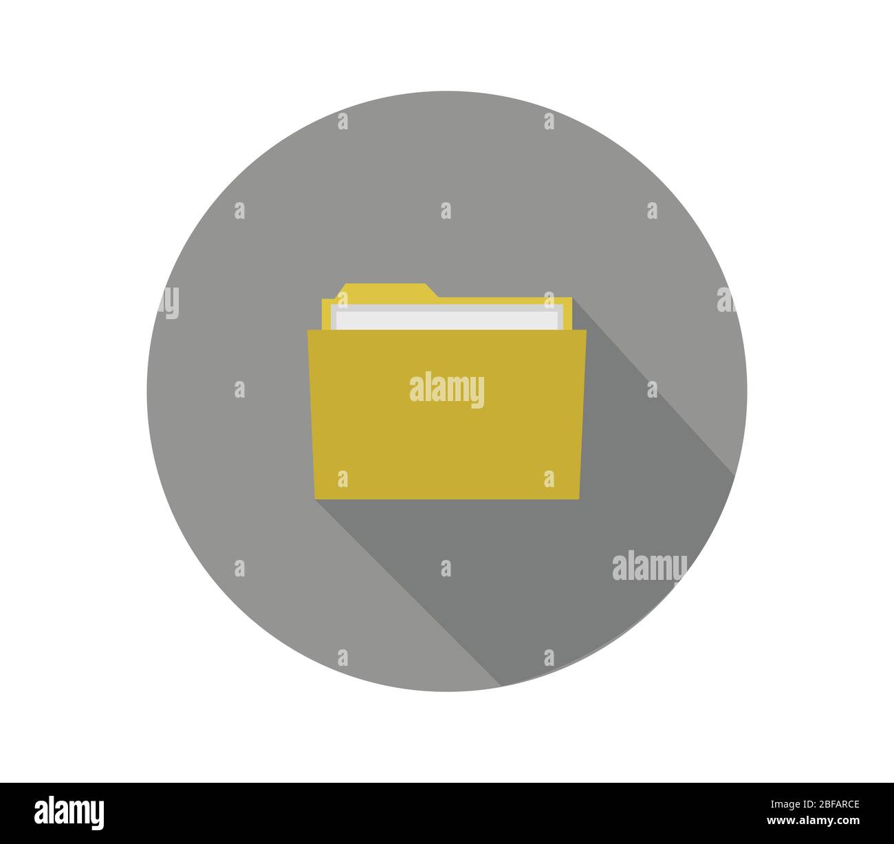 folder icon illustrated in vector on white background Stock Vector ...