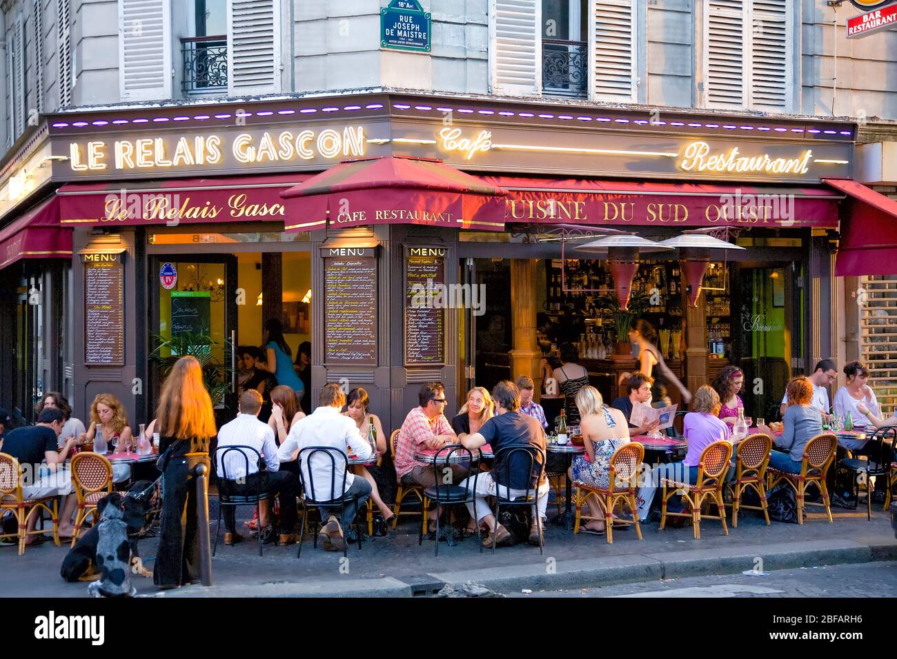 Bar in Montmartre, Paris, France Stock Photo Alamy
