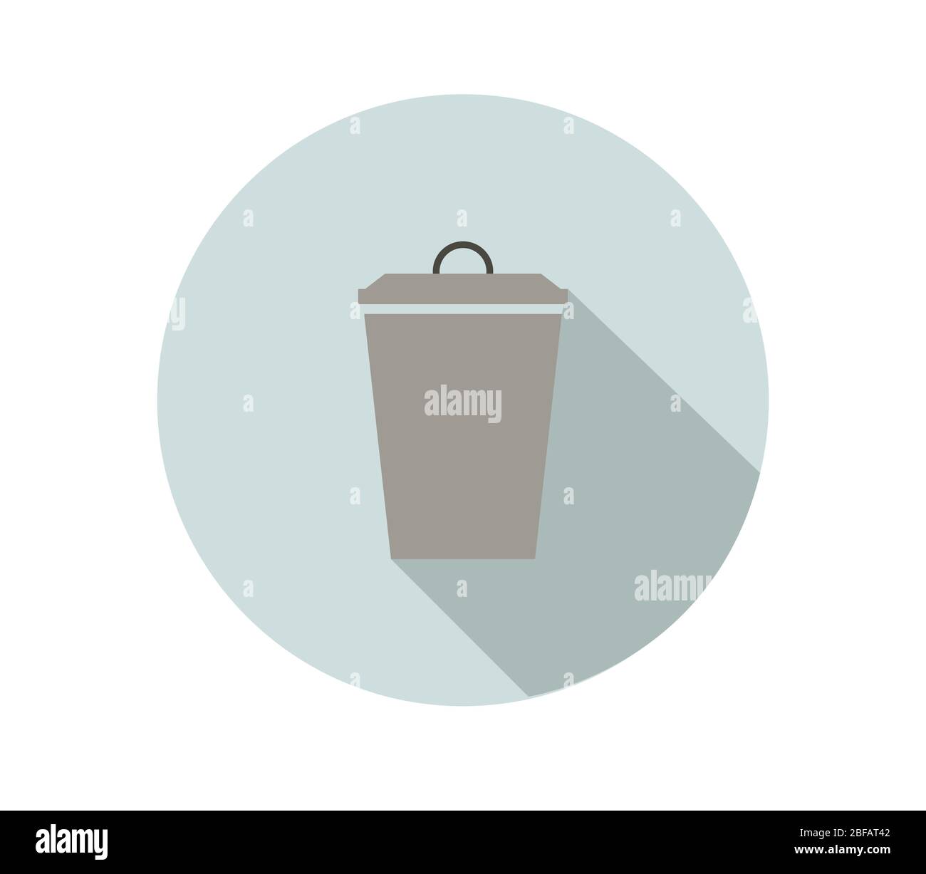 trash icon illustrated in vector on white background Stock Vector