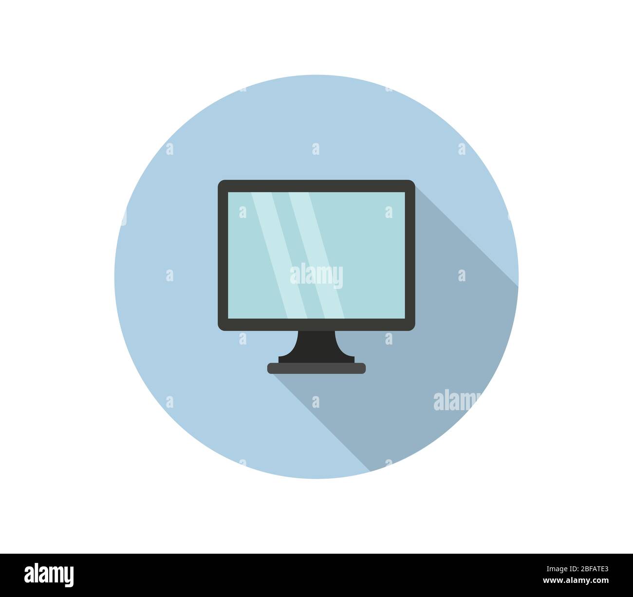 computer icon illustrated in vector on white background Stock Vector ...