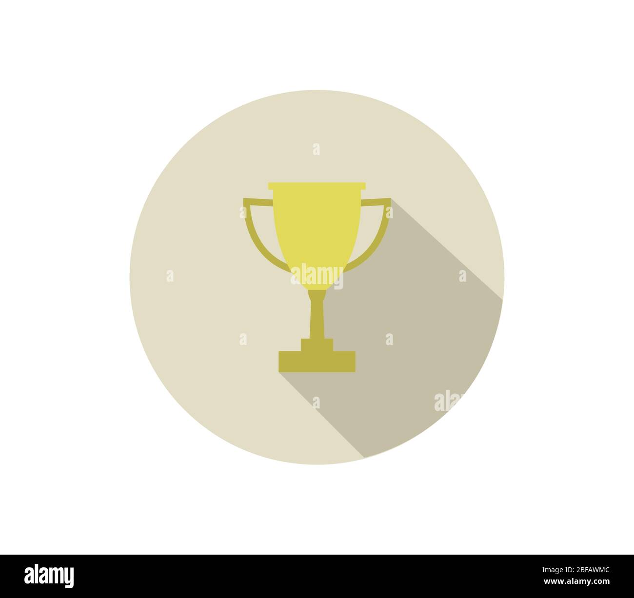 trophy icon illustrated in vector on white background Stock Vector ...