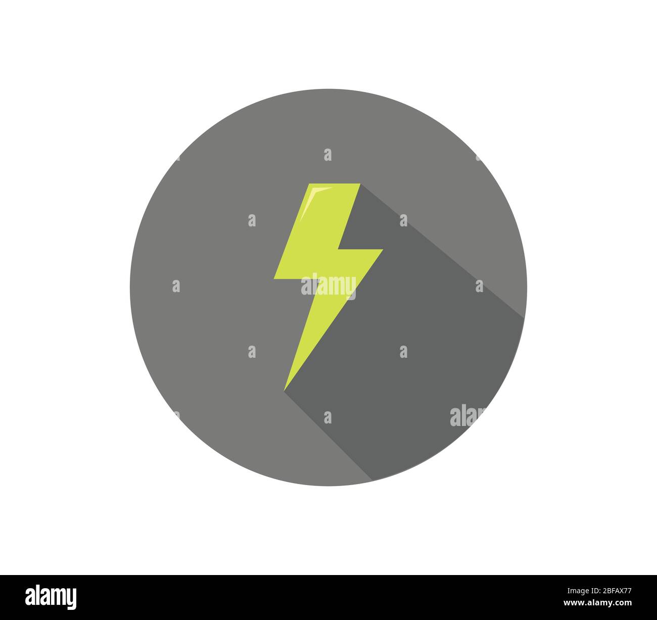 lightning icon illustrated in vector on white background Stock Vector ...