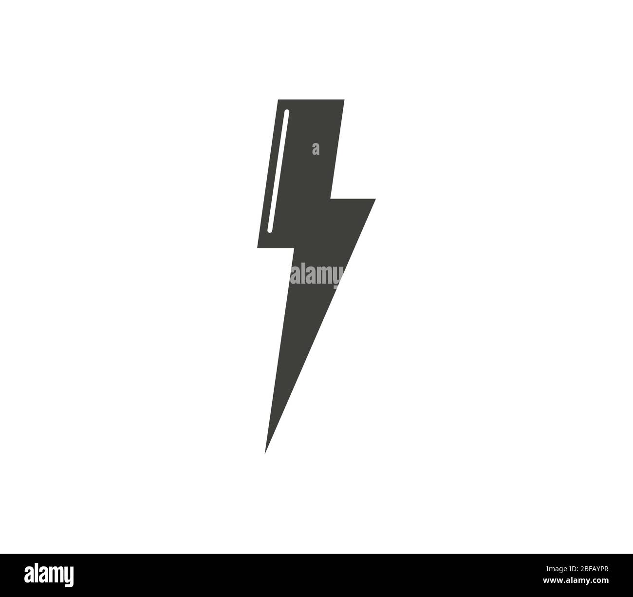 lightning icon illustrated in vector on white background Stock Vector ...