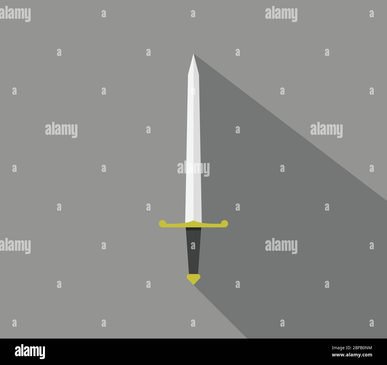 sword icon illustrated in vector on white background Stock Vector Image ...