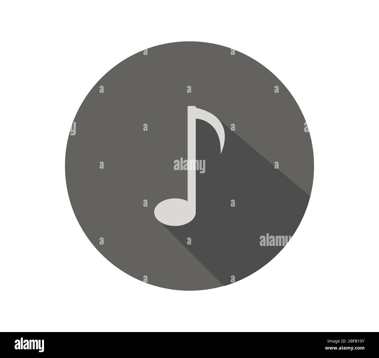 musical note icon illustrated in vector on white background Stock ...