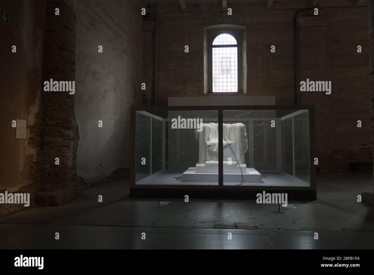 Sun Yuan And Peng Yu Dear The artwork, Dear, by Sun Yuan and Peng Yu as seen at the Venice Biennale  2019 Stock Photo - Alamy