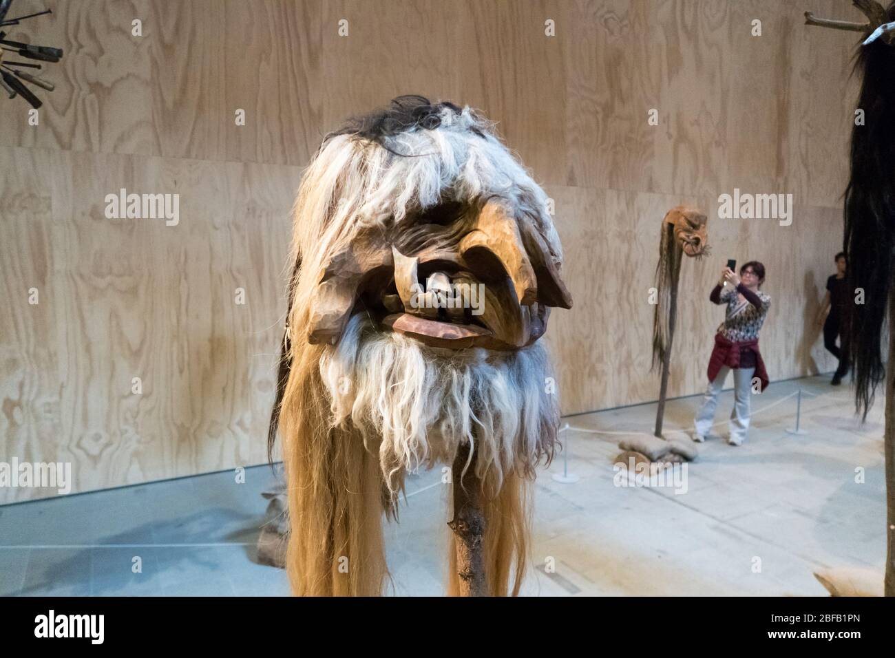 The artwork, Smiling Disease, by artist Cameron Jamie, exposed at the Venice Biennale 2019 Stock Photo