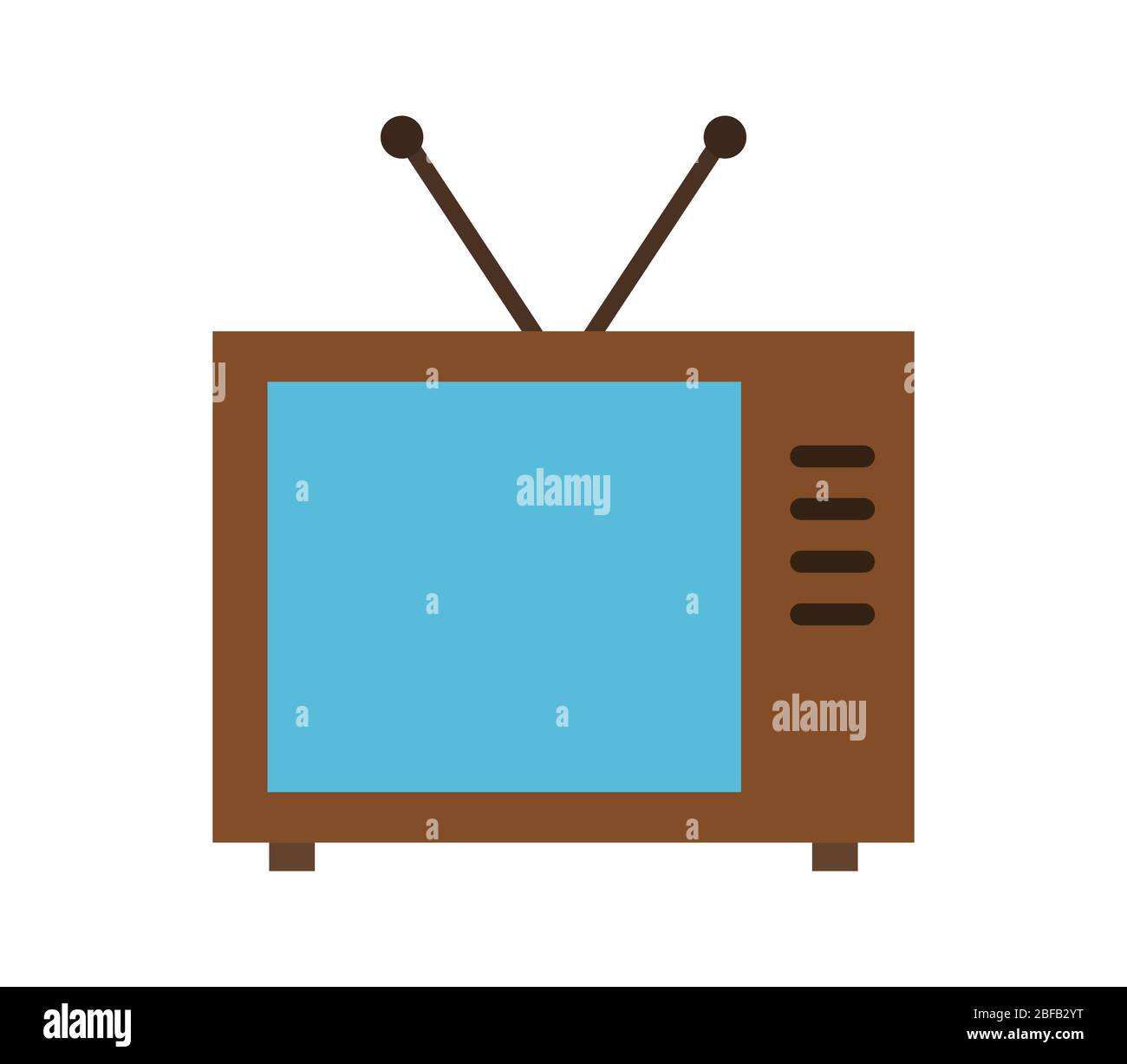 television icon illustrated in vector on white background Stock Vector