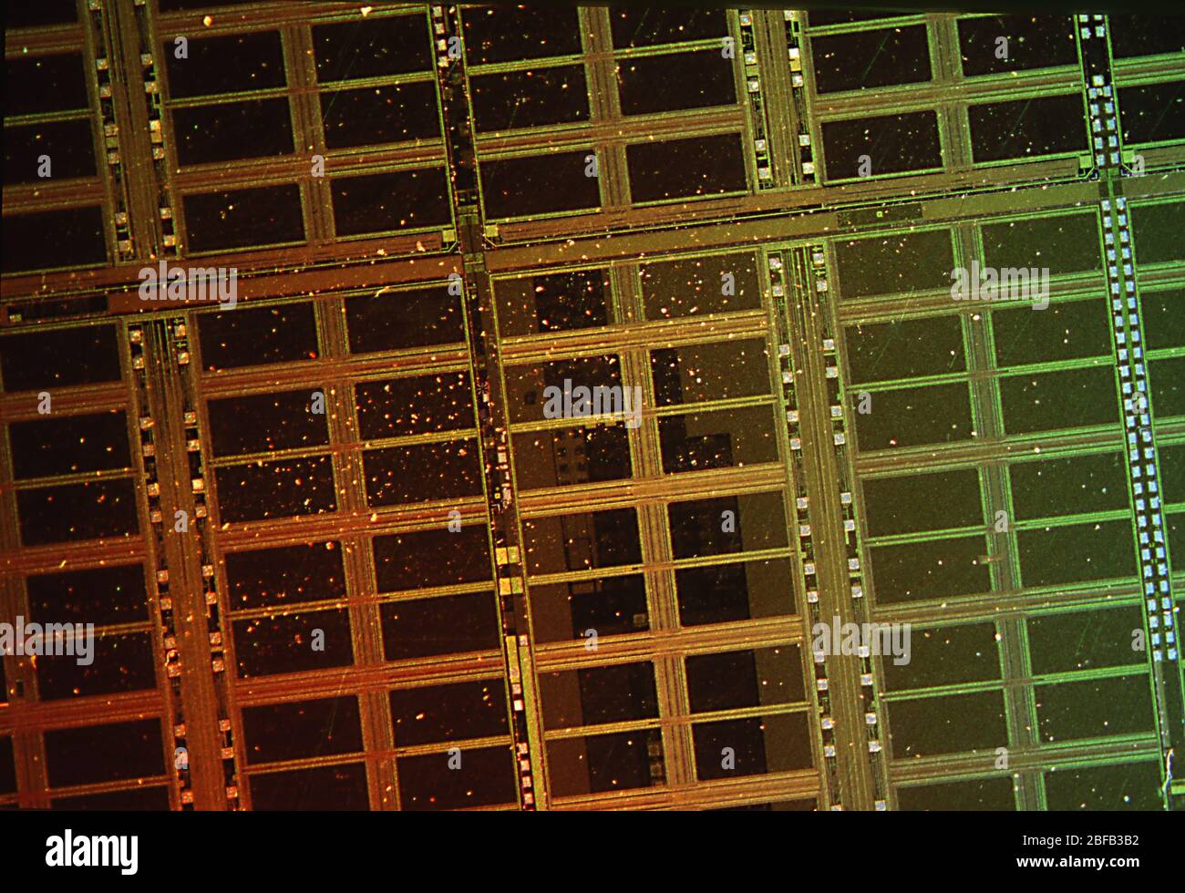 Circuit board for microchips under the microscope Stock Photo Alamy