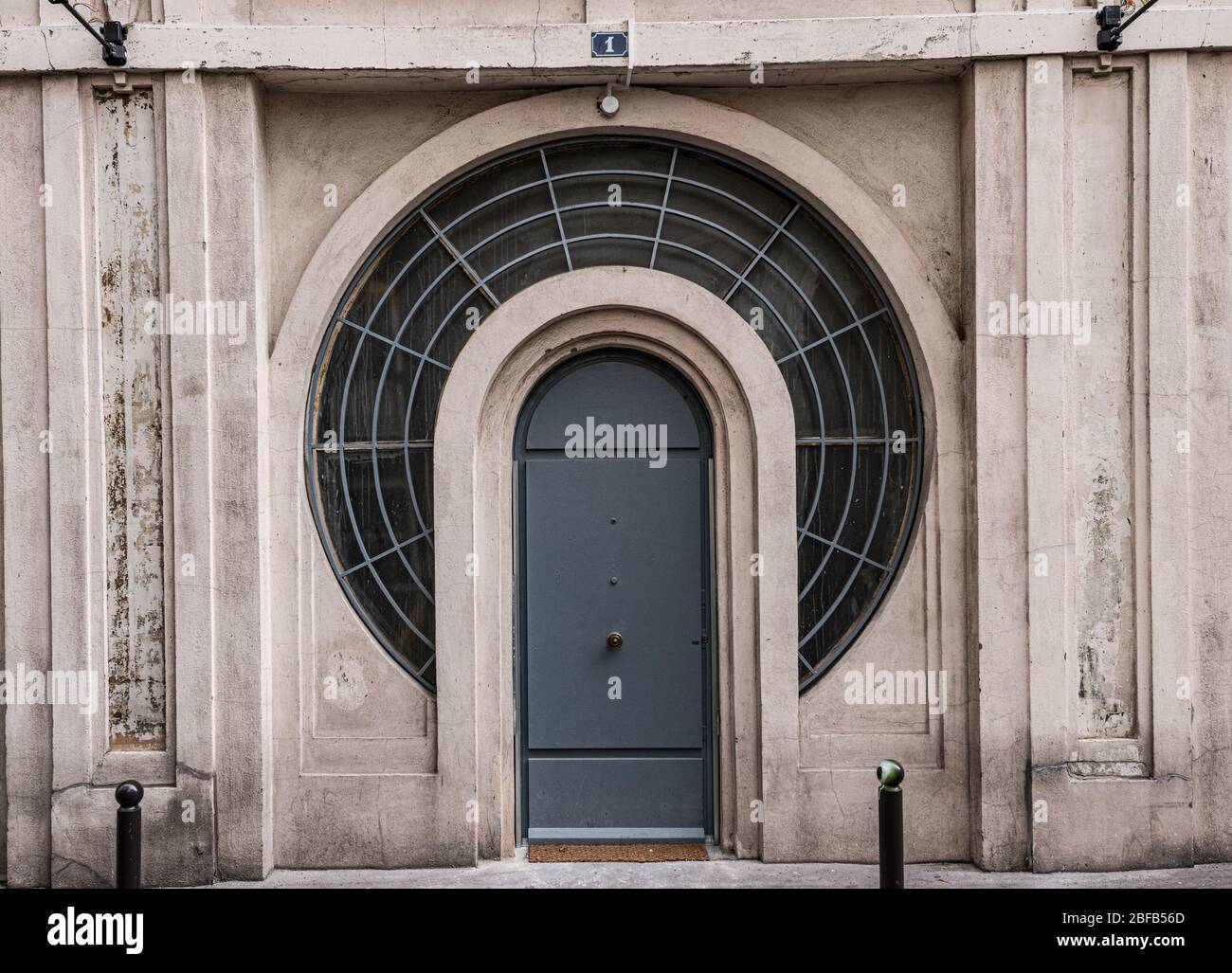 Paris, France - May 2014: Art deco style construction in the 11e arrondisement Stock Photo