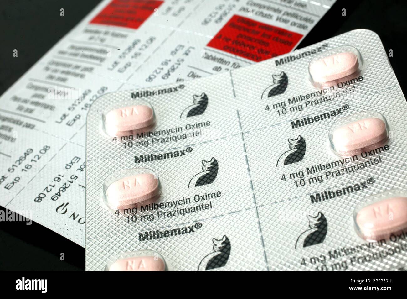 Milbemax tablets. A wormer for dogs Stock Photo Alamy
