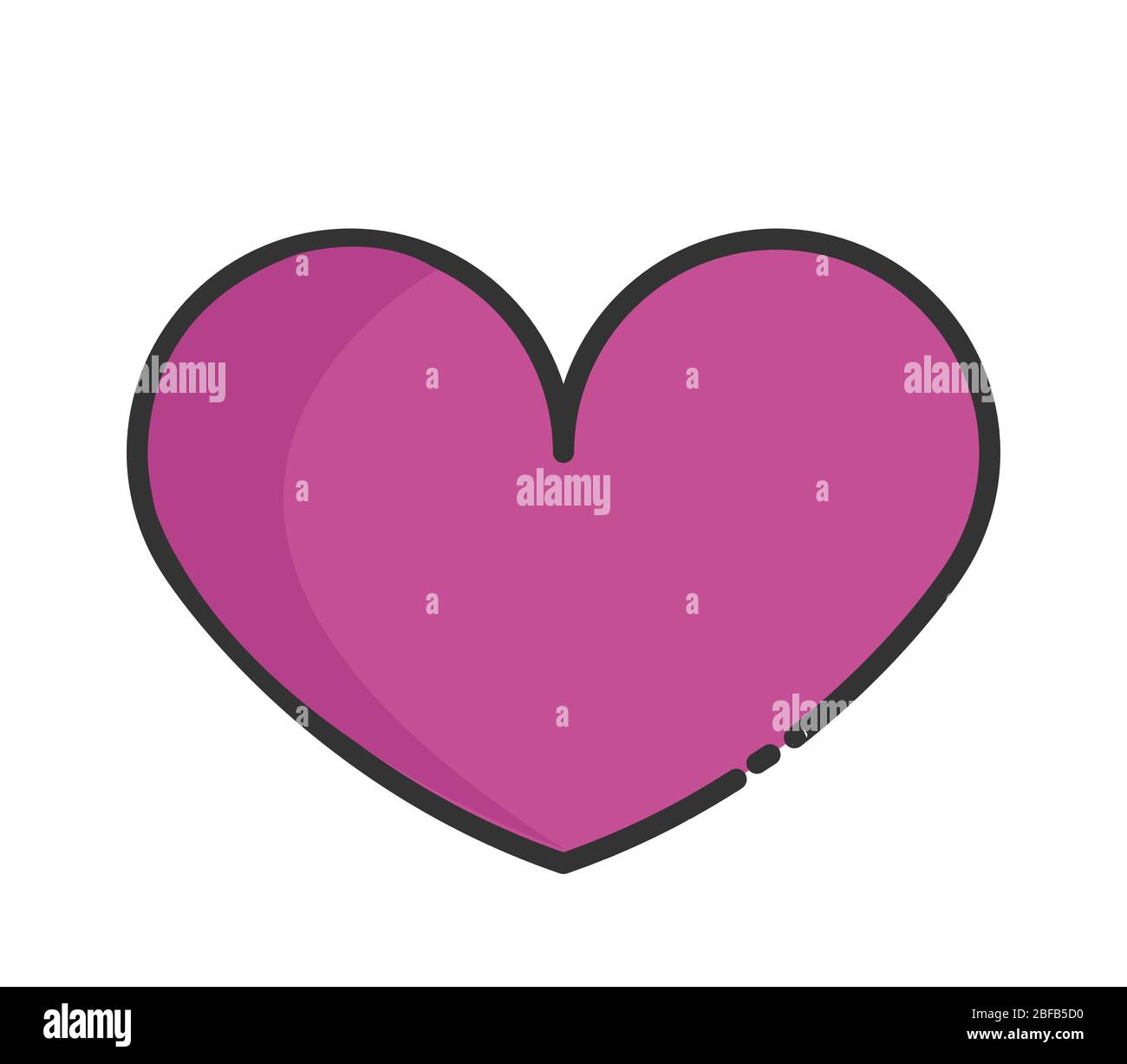 heart icon illustrated in vector on white background Stock Vector Image ...