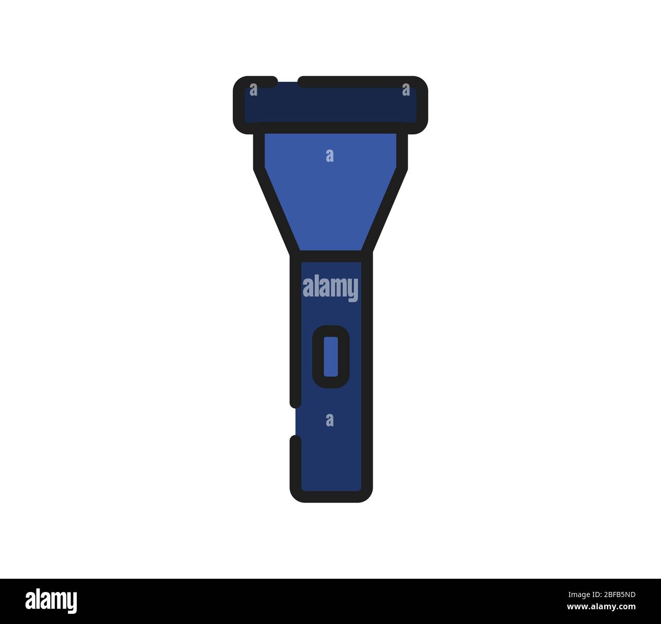 torch icon illustrated in vector on white background Stock Vector