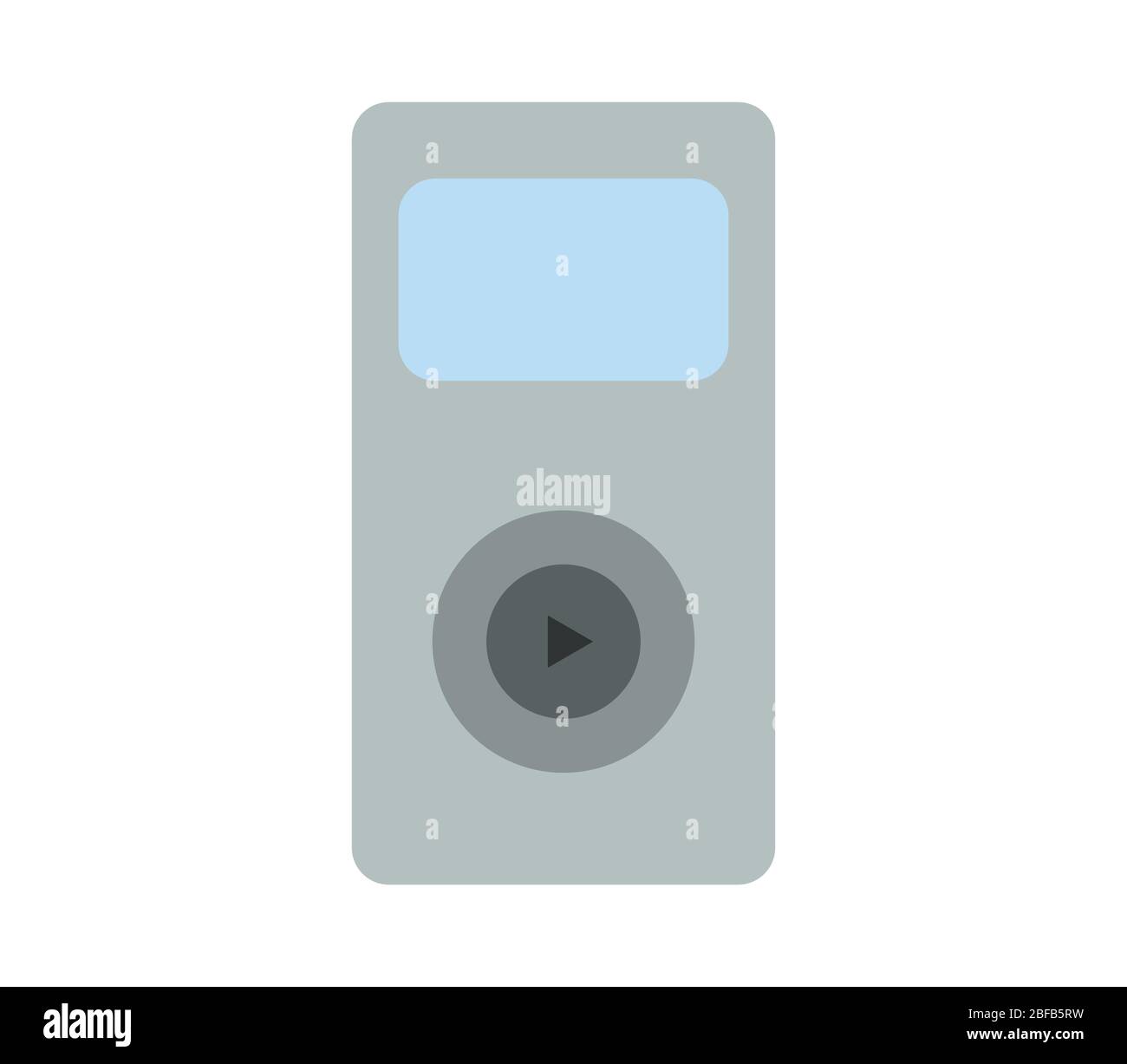 mp3 player icon illustrated in vector on white background Stock Vector
