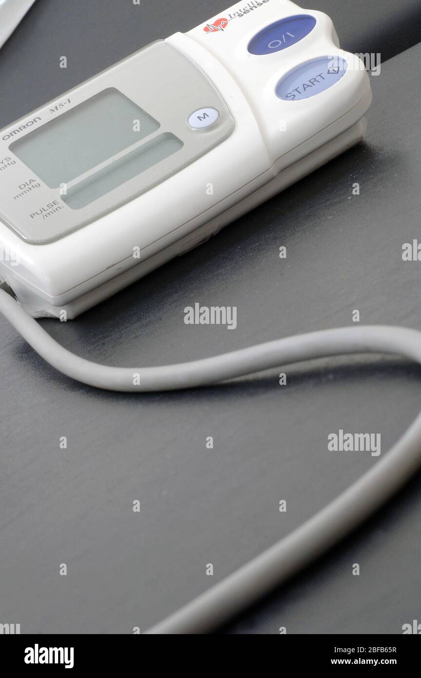 The Omron M5-1 digital blood pressure monitor Stock Photo - Alamy