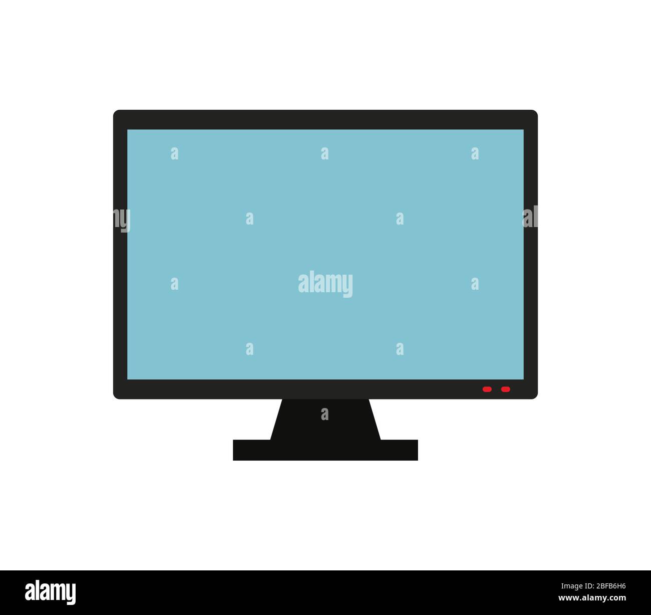 television icon illustrated in vector on white background Stock Vector