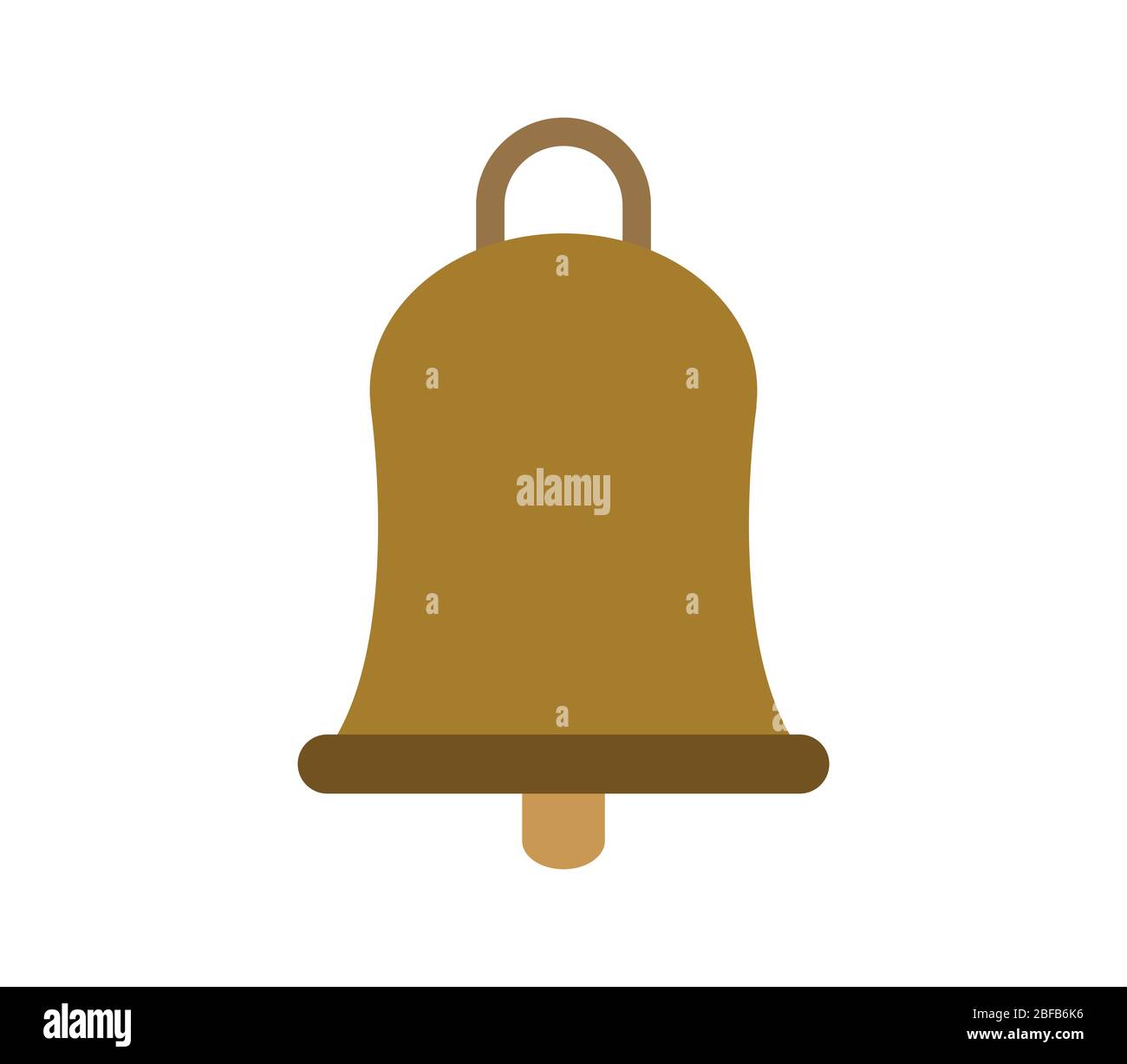 bell icon illustrated in vector on white background Stock Vector Image ...