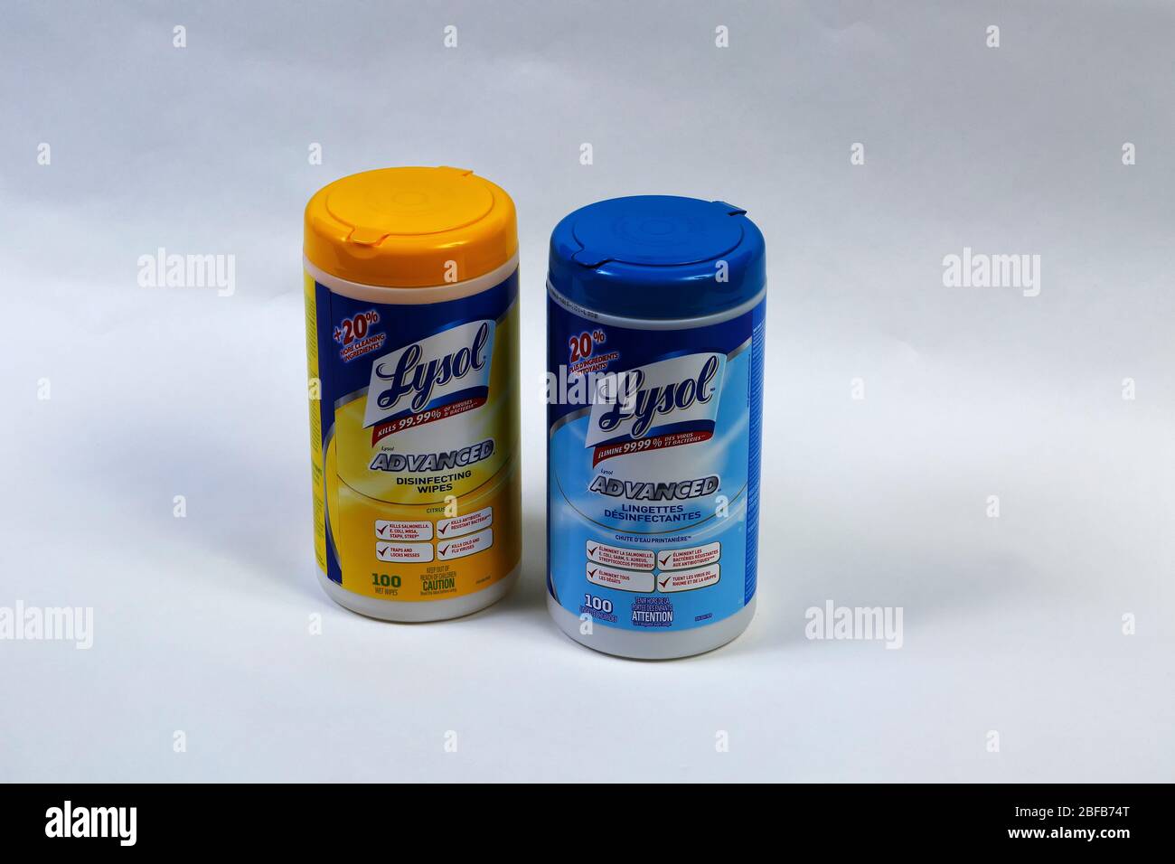 Chemical cleaning wipes for disinfection Stock Photo Alamy