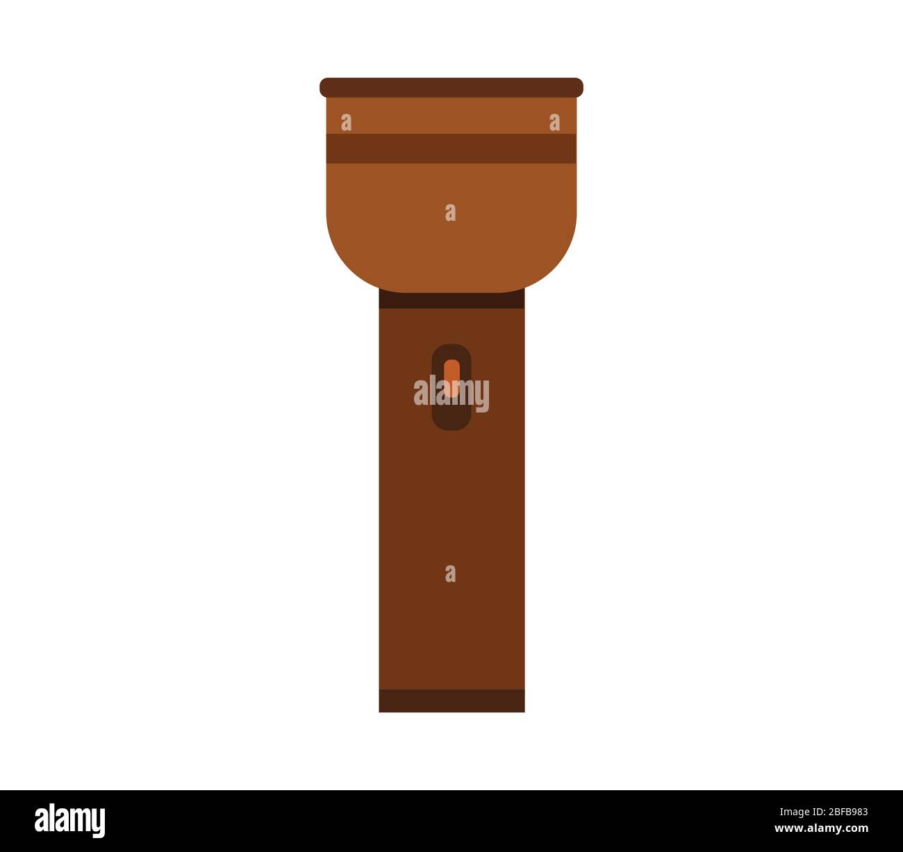 torch icon illustrated in vector on white background Stock Vector Image ...