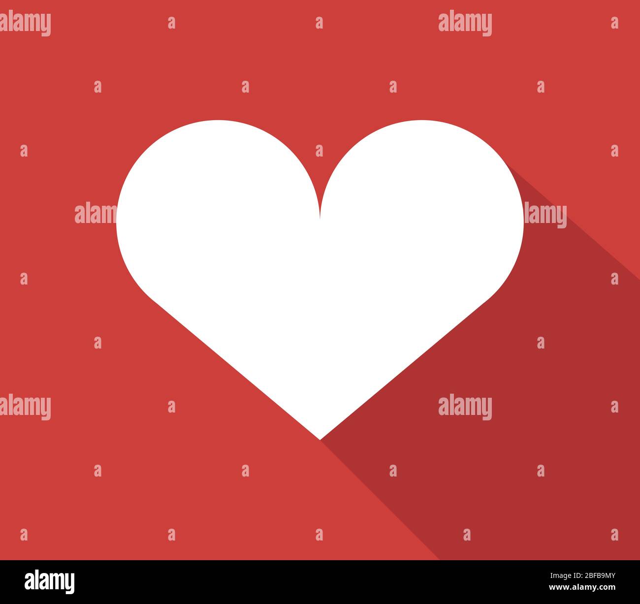 heart icon illustrated in vector on white background Stock Vector Image ...
