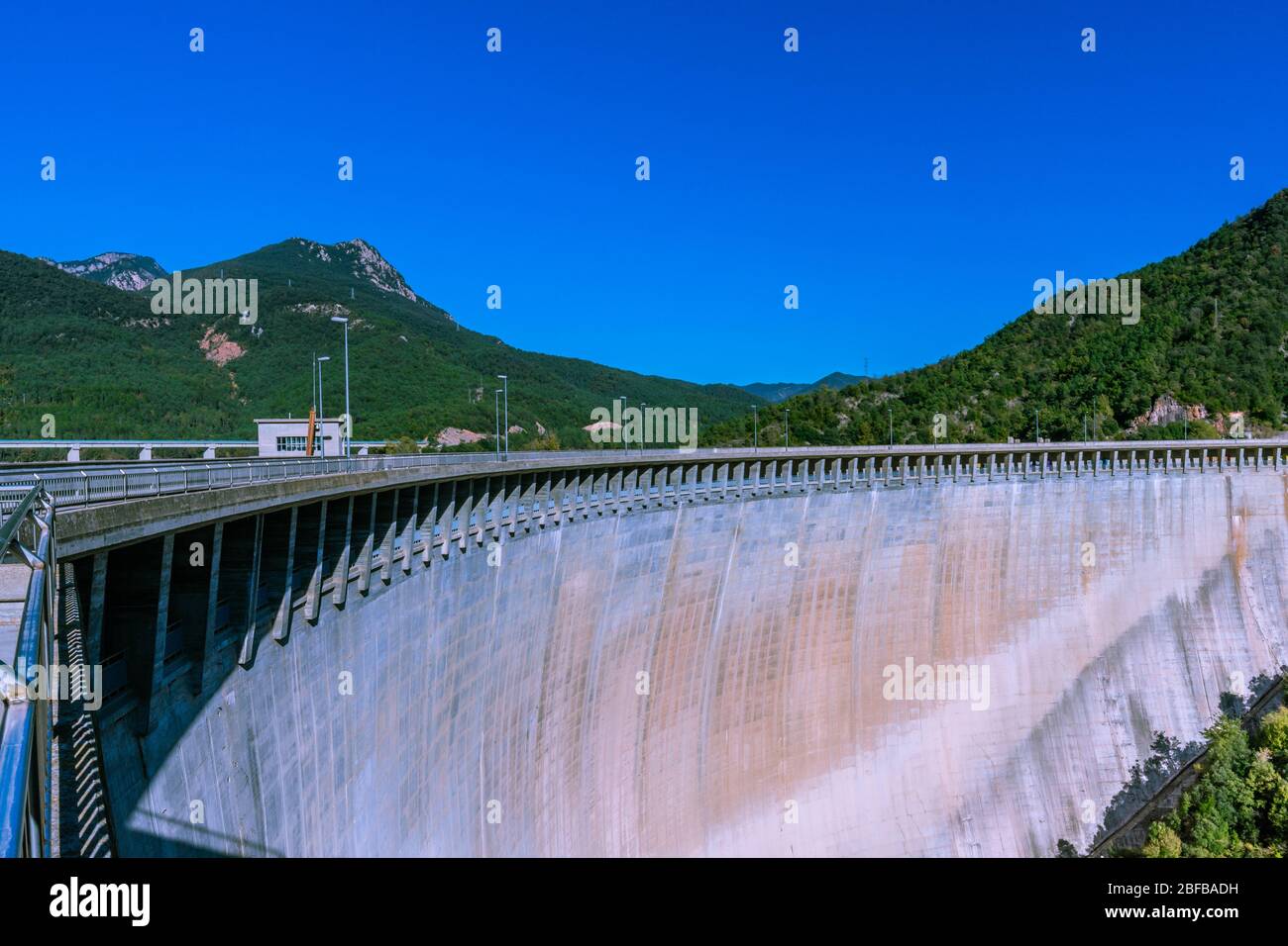 The Baells Dam (Bergueda province, Catalonia, Spain) Stock Photo