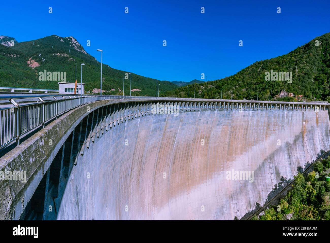 The Baells Dam (close to Town of Berga, Catalonia, Spain). Stock Photo