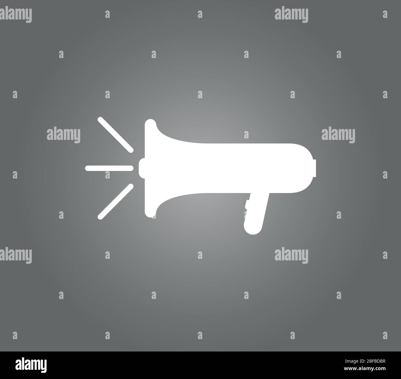 megaphone icon illustrated in vector on white background Stock Vector ...