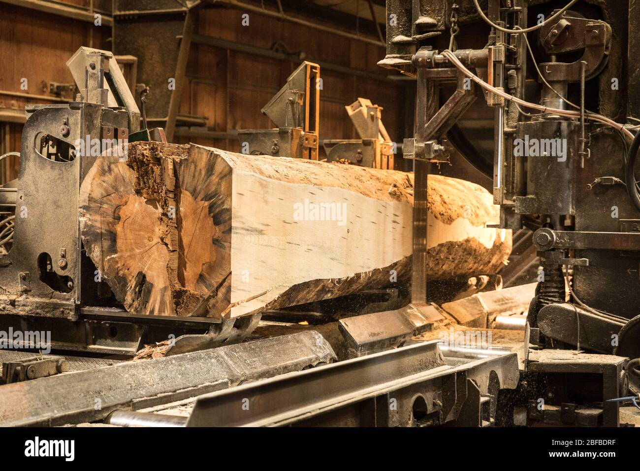 Malheur Lumber Company mill in John Day, Oregon. Stock Photo