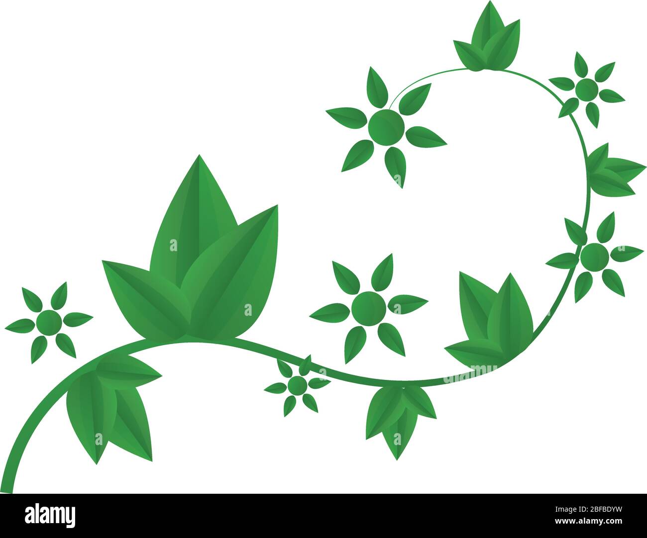 floral decorations icon illustrated in vector on white background Stock ...