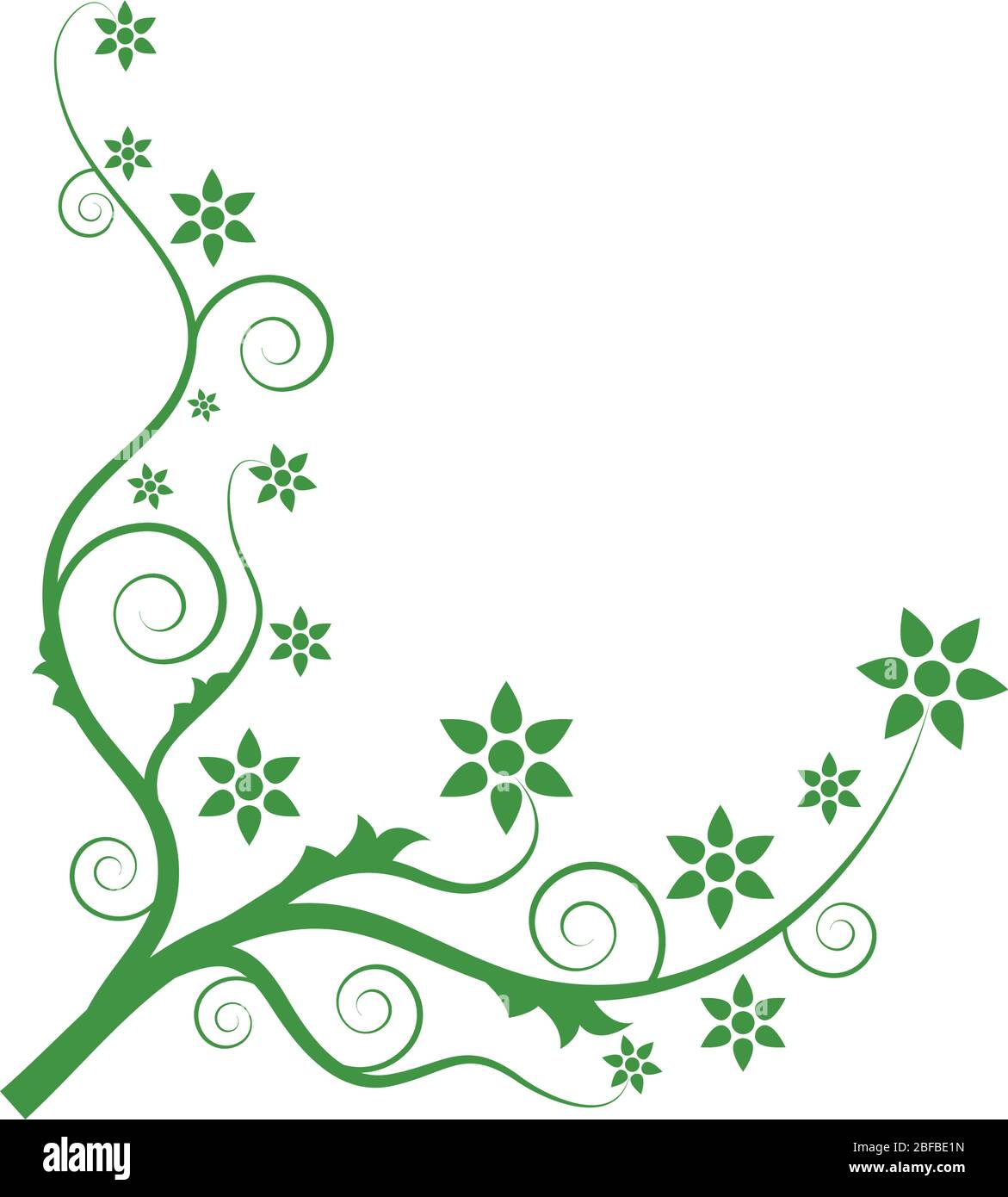 floral decorations icon illustrated in vector on white background Stock ...