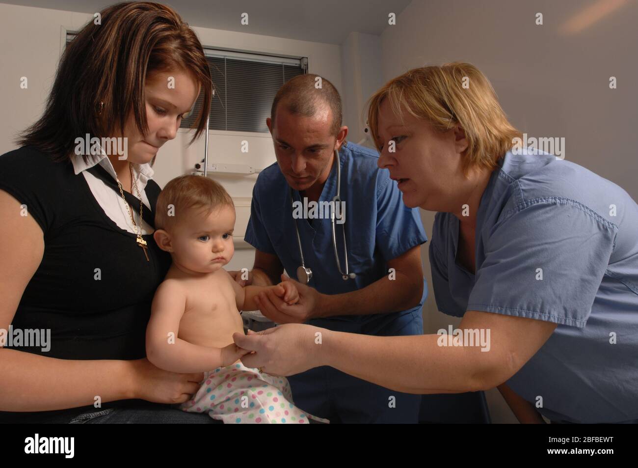 Baby in pediatric hospital hi-res stock photography and images - Alamy