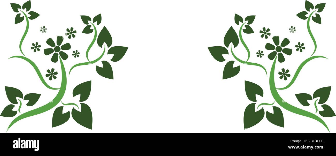 floral decorations icon illustrated in vector on white background Stock ...